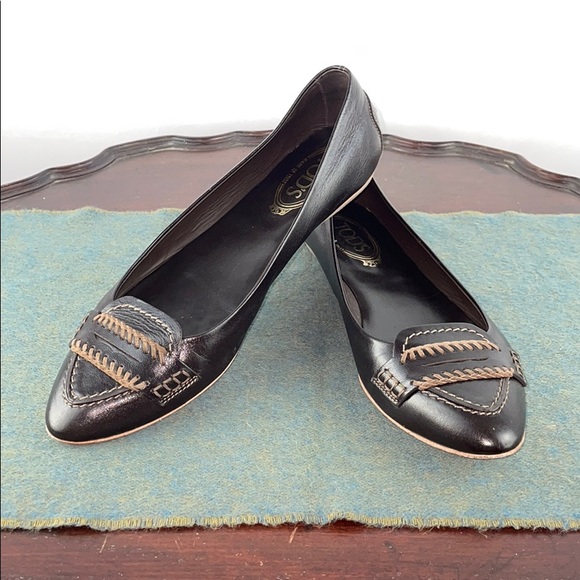 Tod's Shoes - Tod’s Dark Brown Ballet Flats